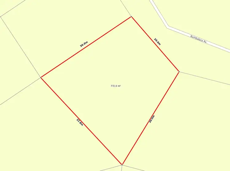 Floorplan of Homely land listing, 46 Rumbalara Avenue, Rainbow Beach QLD 4581