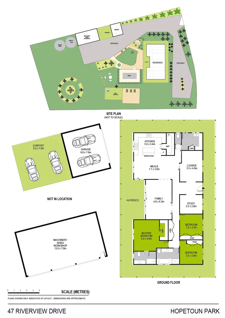 Floorplan of Homely house listing, 47 Riverview Drive, Hopetoun Park VIC 3340