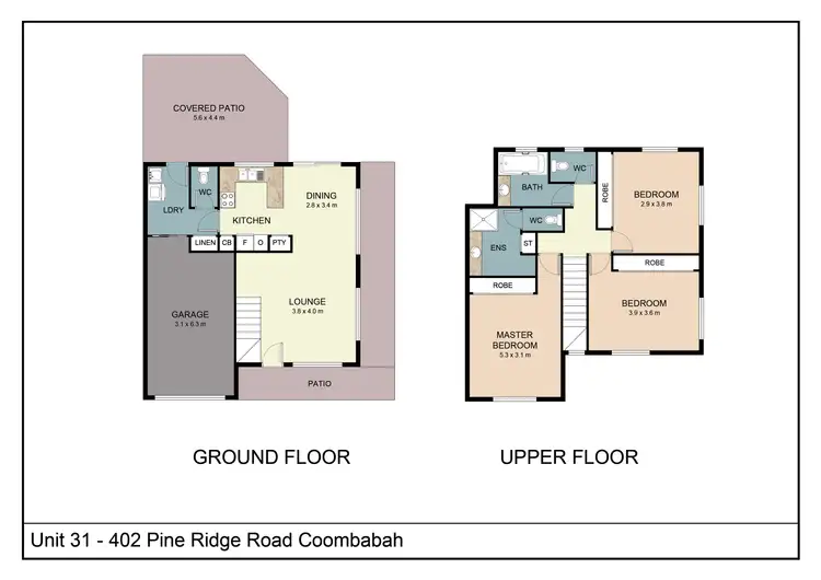 Floorplan of Homely unit listing, 31/402 Pine Ridge Road, Coombabah QLD 4216