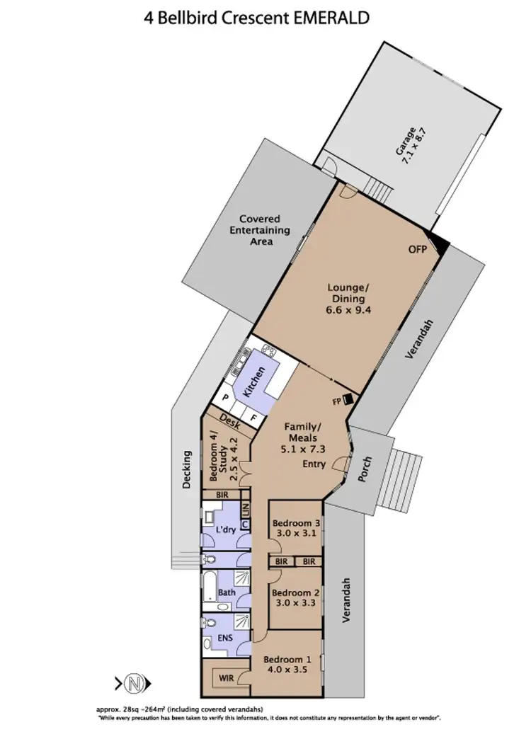 Floorplan of Homely house listing, 4 Bellbird Crescent, Emerald VIC 3782