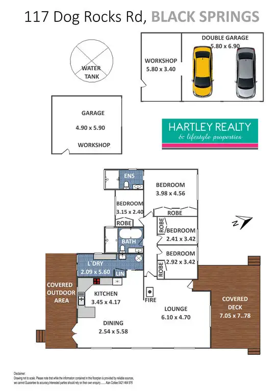 Floorplan of Homely rural property listing, 117 & 119 Dog Rocks Road, Black Springs NSW 2787