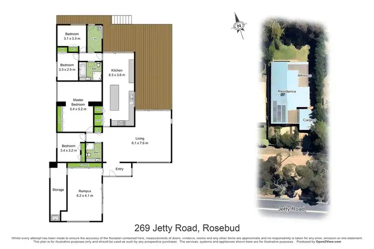 Floorplan of Homely house listing, 269 Jetty Road, Rosebud VIC 3939