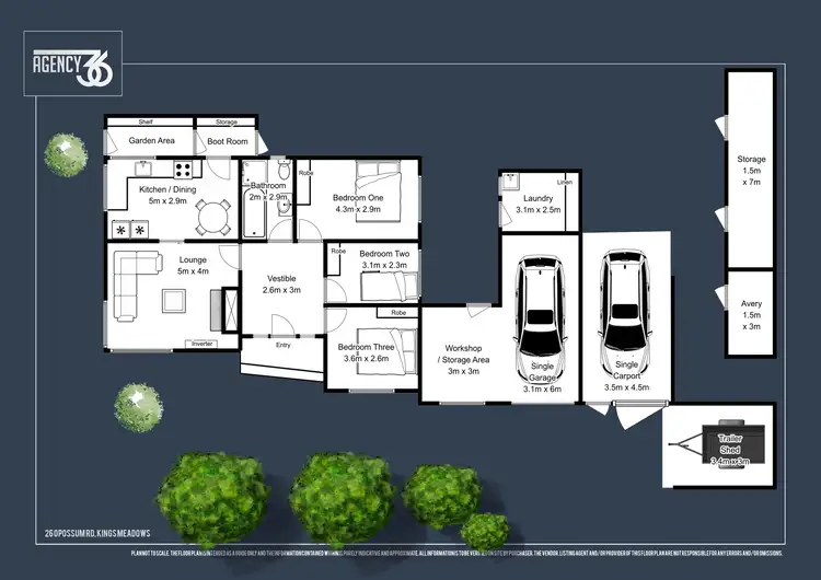 Floorplan of Homely house listing, 26 Opossum Road, Kings Meadows TAS 7249