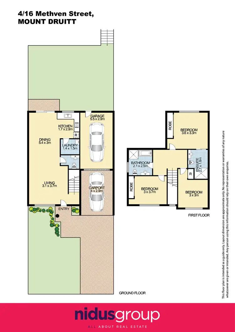 Floorplan of Homely townhouse listing, 4/16-18 Methven Street, Mount Druitt NSW 2770