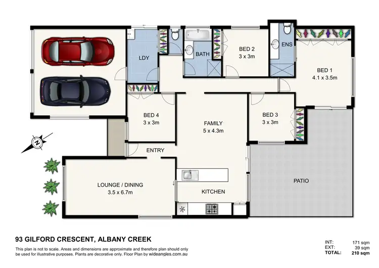 Floorplan of Homely house listing, 93 Gilford Crescent, Albany Creek QLD 4035