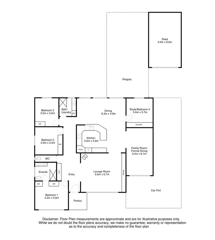 Floorplan of Homely house listing, 5 Tweed Crescent, Mount Gambier SA 5290