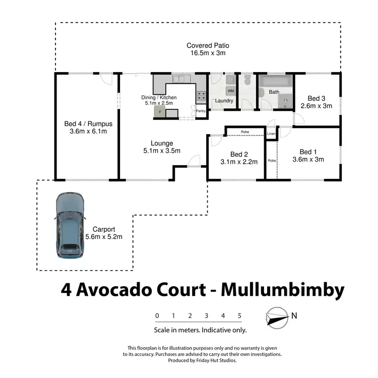 Floorplan of Homely house listing, 4 Avocado Court, Mullumbimby NSW 2482