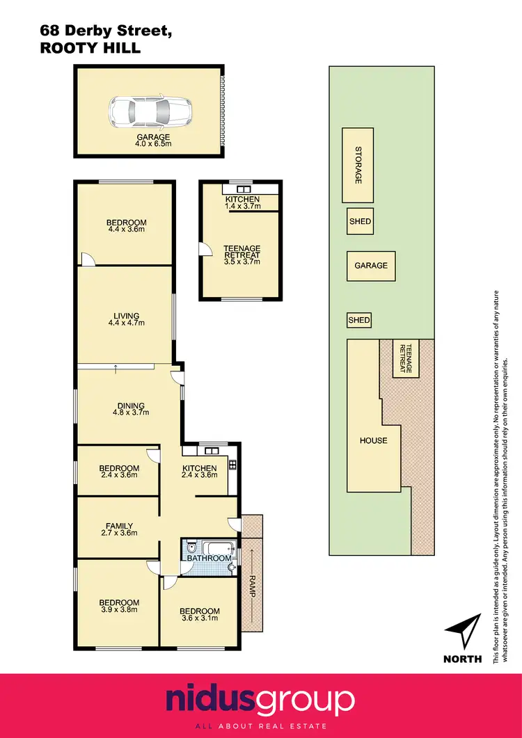 Floorplan of Homely house listing, 68 Derby Street, Rooty Hill NSW 2766