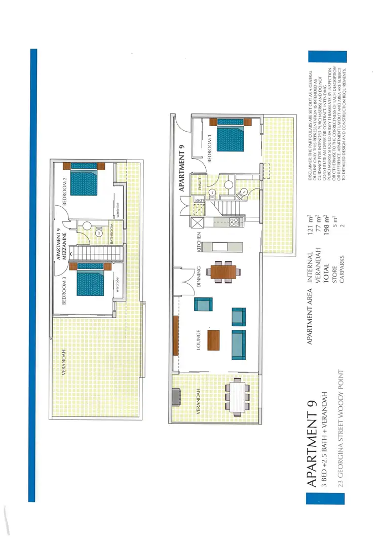 Floorplan of Homely unit listing, 9/23 Georgina Street, Woody Point QLD 4019