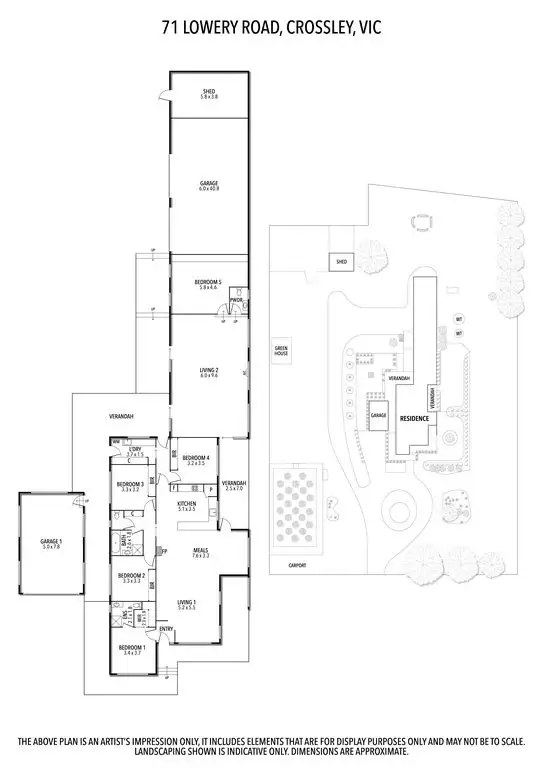 Floorplan of Homely house listing, 71 Lowery Rd, Crossley VIC 3283
