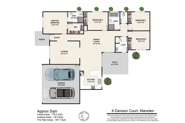 Floorplan of Homely house listing, 6 Davison Court, Marsden QLD 4132