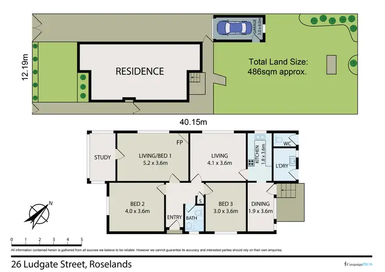 Floorplan of Homely house listing, 26 Ludgate Street, Roselands NSW 2196