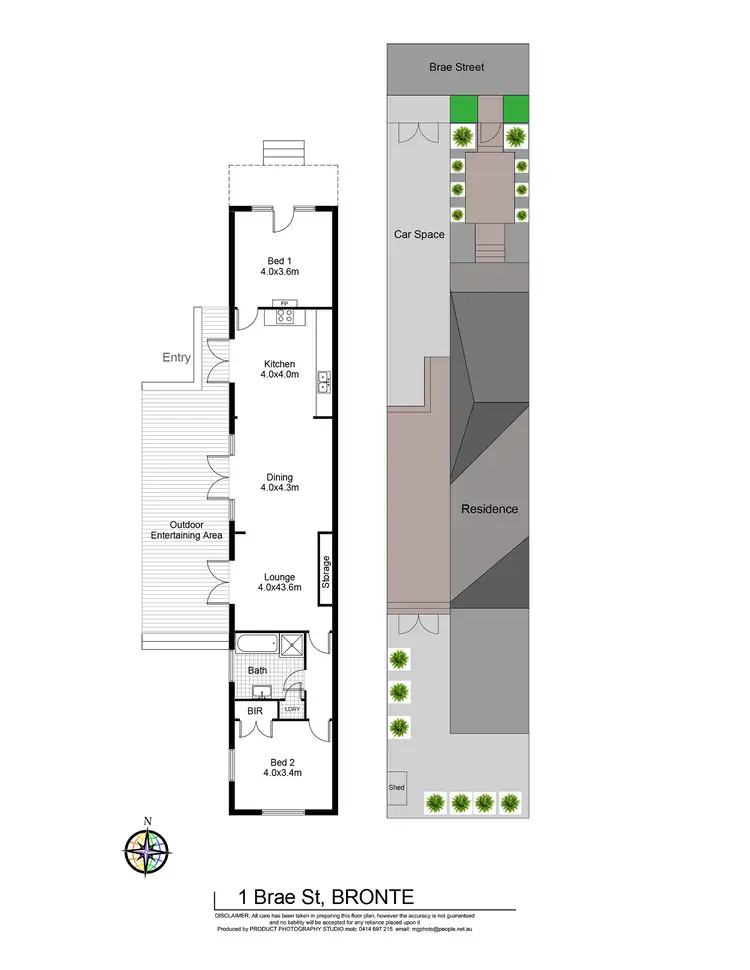 Floorplan of Homely house listing, 1 Brae Street, Bronte NSW 2024