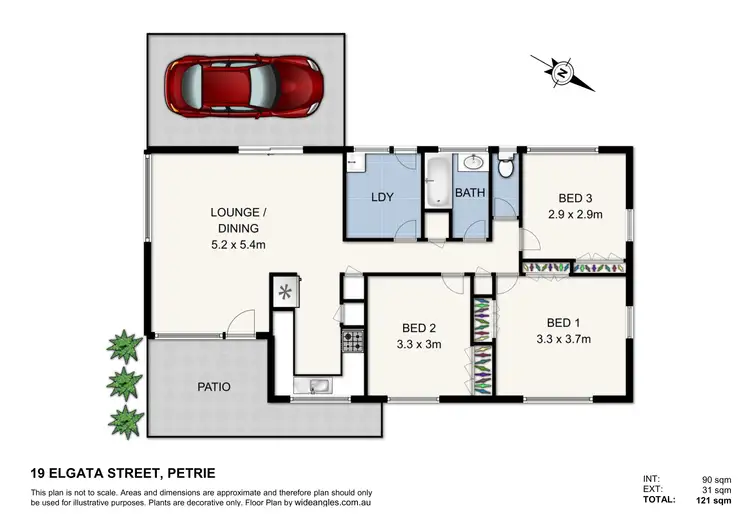 Floorplan of Homely house listing, 19 ELGATA STREET, Petrie QLD 4502