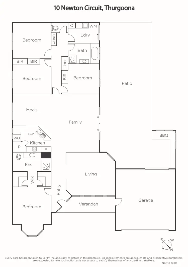 Floorplan of Homely house listing, 10 Newton Circuit, Thurgoona NSW 2640