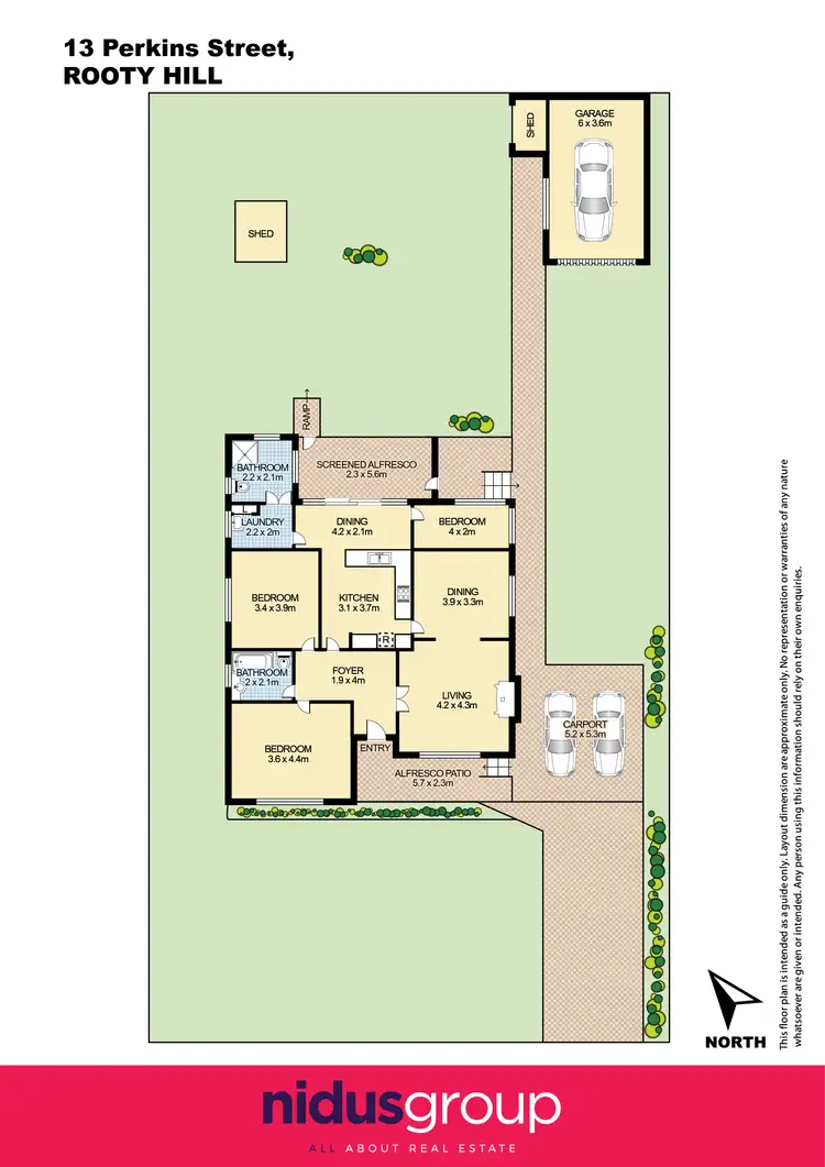 Floorplan of Homely house listing, 13 Perkins Street, Rooty Hill NSW 2766