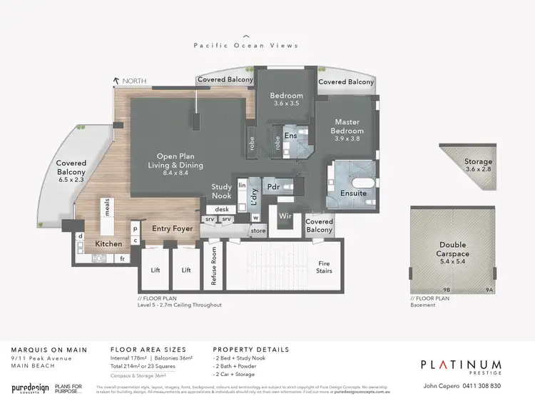 Floorplan of Homely unit listing, 9/11 Peak Avenue, Main Beach QLD 4217