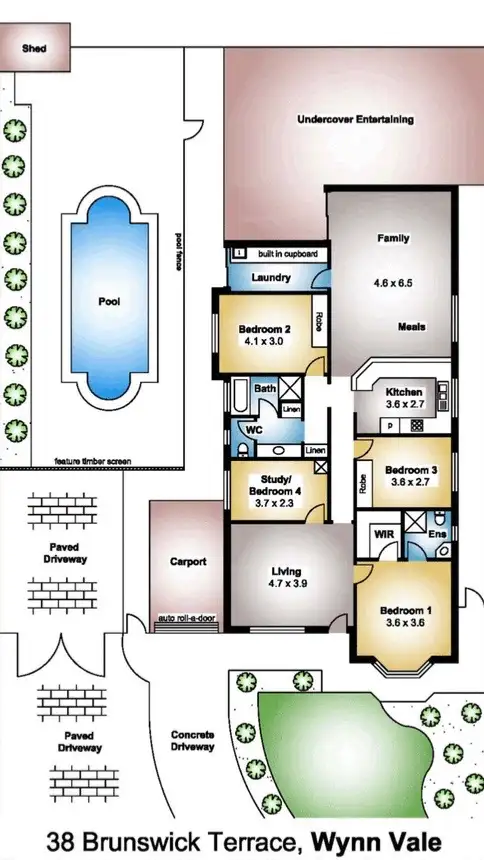 Floorplan of Homely house listing, 38 Brunswick Terrace, Wynn Vale SA 5127