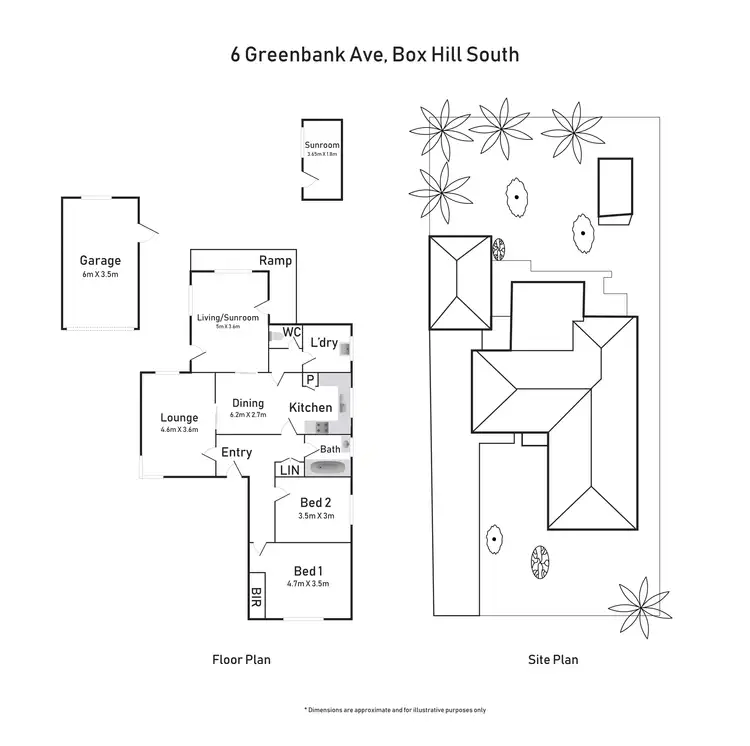 Floorplan of Homely house listing, 6 Greenbank Avenue, Box Hill South VIC 3128