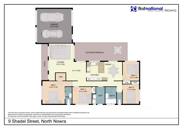 Floorplan of Homely house listing, 9 Shadel Street, North Nowra NSW 2541