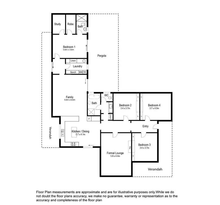 Floorplan of Homely rural property listing, 490 Kennedy Road, Glencoe SA 5291