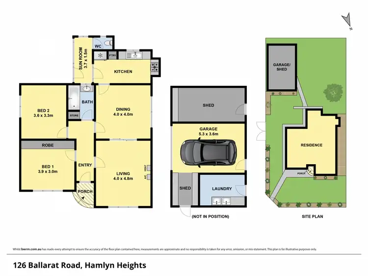 Floorplan of Homely house listing, 126 BALLARAT ROAD, Hamlyn Heights VIC 3215