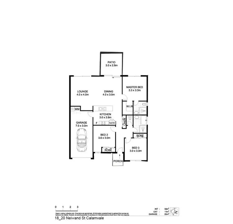 Floorplan of Homely townhouse listing, 18/20 Neiwand Street, Calamvale QLD 4116