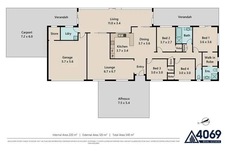 Floorplan of Homely house listing, 75 Kersley Road, Kenmore QLD 4069