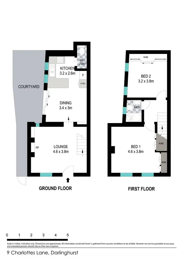 Floorplan of Homely terrace listing, 9 Charlotte Lane, Darlinghurst NSW 2010