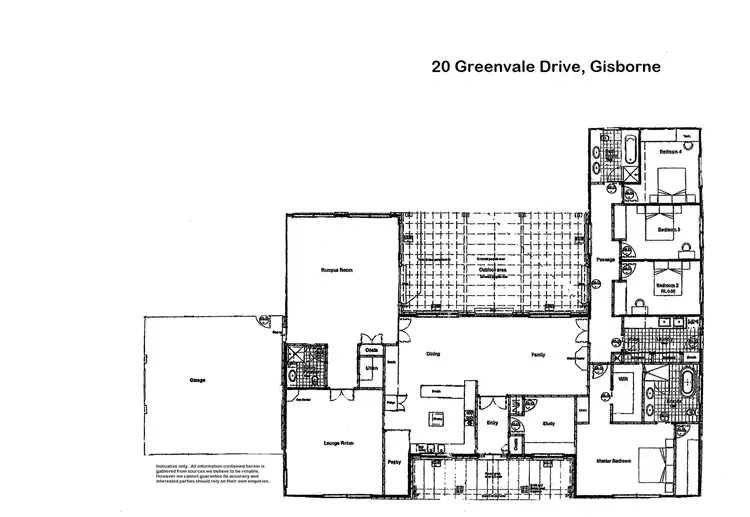 Floorplan of Homely house listing, 20 Greenvale Drive, Gisborne VIC 3437