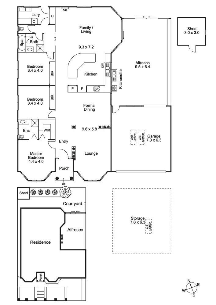 Floorplan of Homely house listing, 58 Hume Drive, Sydenham VIC 3037