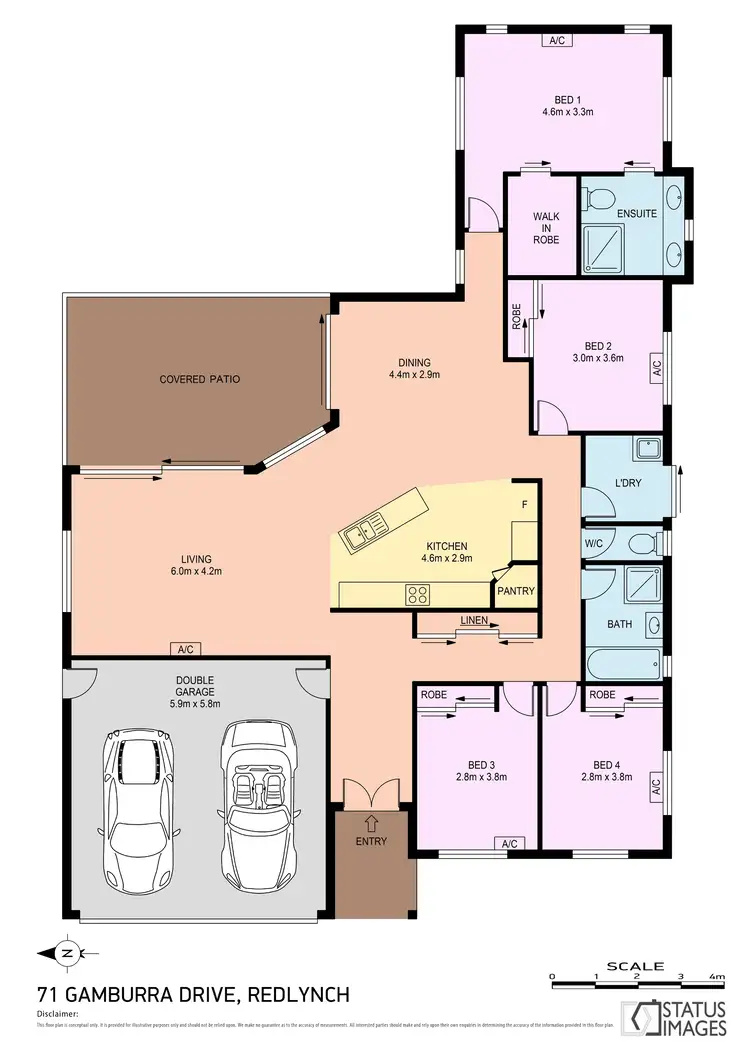 Floorplan of Homely house listing, 71 Gamburra Drive, Redlynch QLD 4870