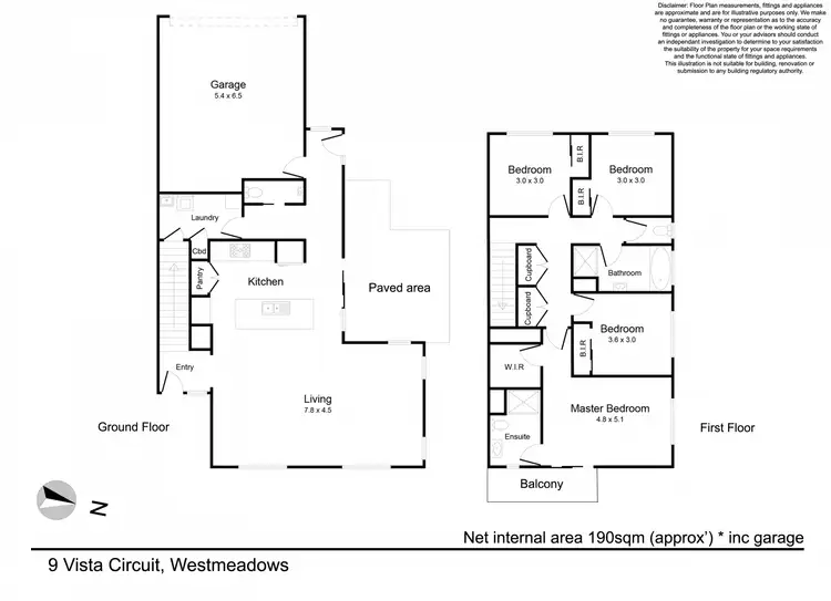 Floorplan of Homely house listing, 9 Vista Circuit, Westmeadows VIC 3049