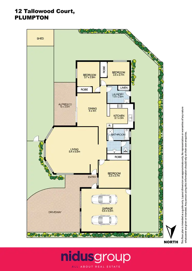Floorplan of Homely house listing, 12 Tallowood Court, Plumpton NSW 2761