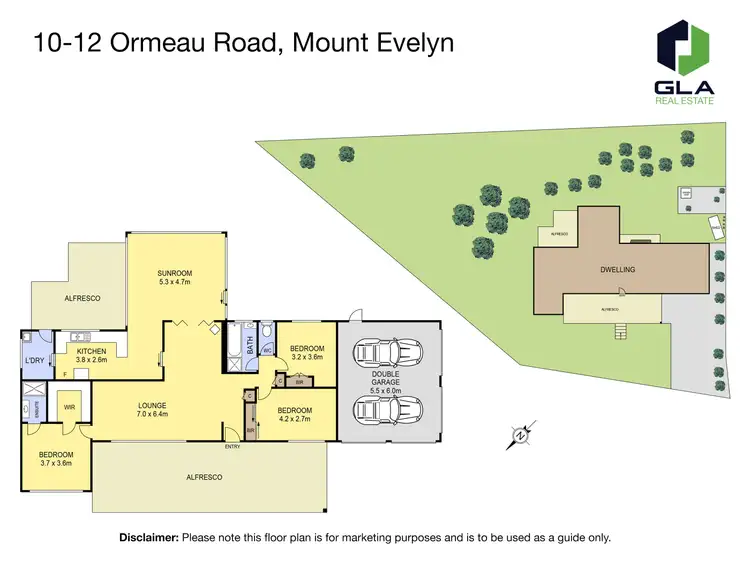 Floorplan of Homely house listing, 10-12 Ormeau Road, Mount Evelyn VIC 3796