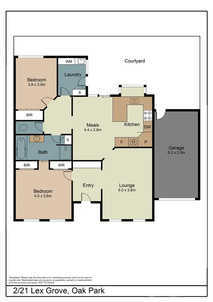 Floorplan of Homely villa listing, 2/21 Lex Grove, Oak Park VIC 3046