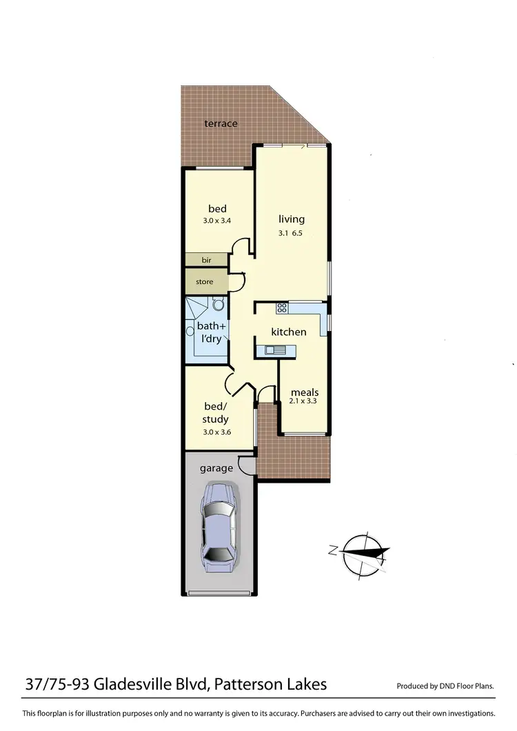 Floorplan of Homely retirement listing, 37/75-93 Gladesville Boulevard, Patterson Lakes VIC 3197
