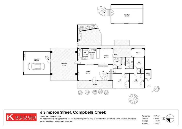 Floorplan of Homely house listing, 6 Simpson Street, Campbells Creek VIC 3451