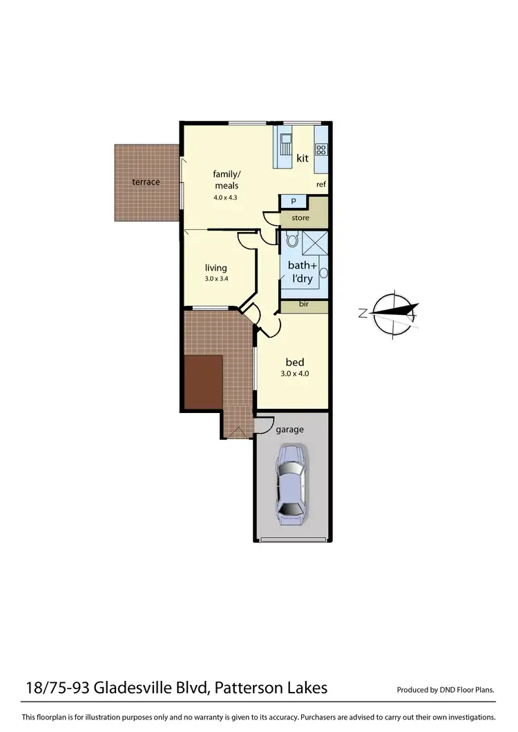 Floorplan of Homely retirement listing, 18/75-93 Gladesville Boulevard, Patterson Lakes VIC 3197