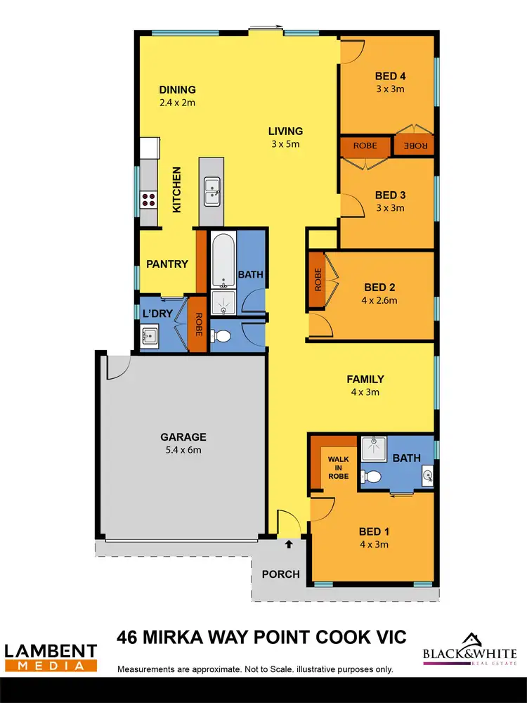 Floorplan of Homely house listing, 46 Mirka Way, Point Cook VIC 3030