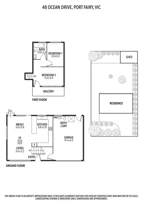 Floorplan of Homely house listing, 48 Ocean Drive, Port Fairy VIC 3284