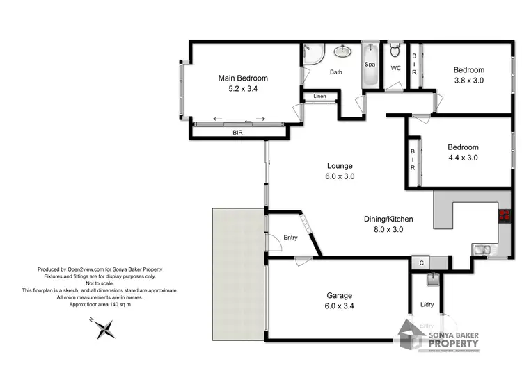 Floorplan of Homely unit listing, 2/1 Moore Court, Wynyard TAS 7325