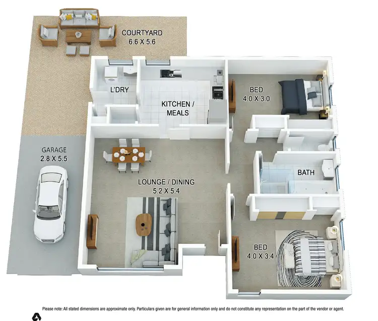 Floorplan of Homely unit listing, 1/94 Nepean Street, Watsonia VIC 3087