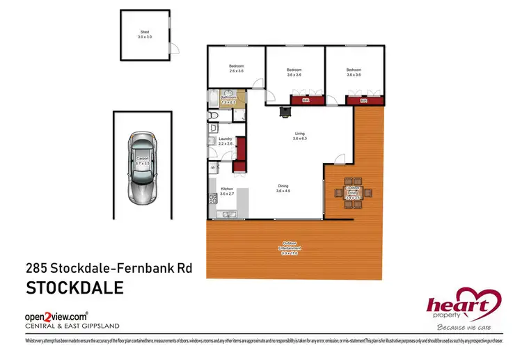 Floorplan of Homely rural property listing, 285 Stockdale-Fernbank Road, Stockdale VIC 3862