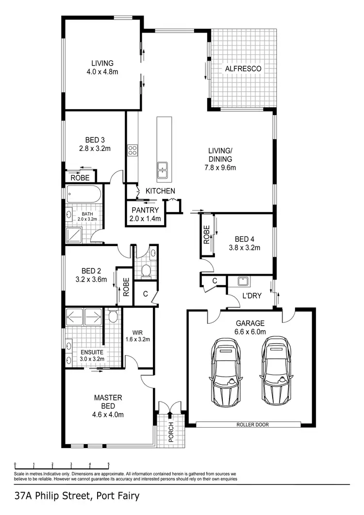 Floorplan of Homely house listing, 37A Philip Street, Port Fairy VIC 3284
