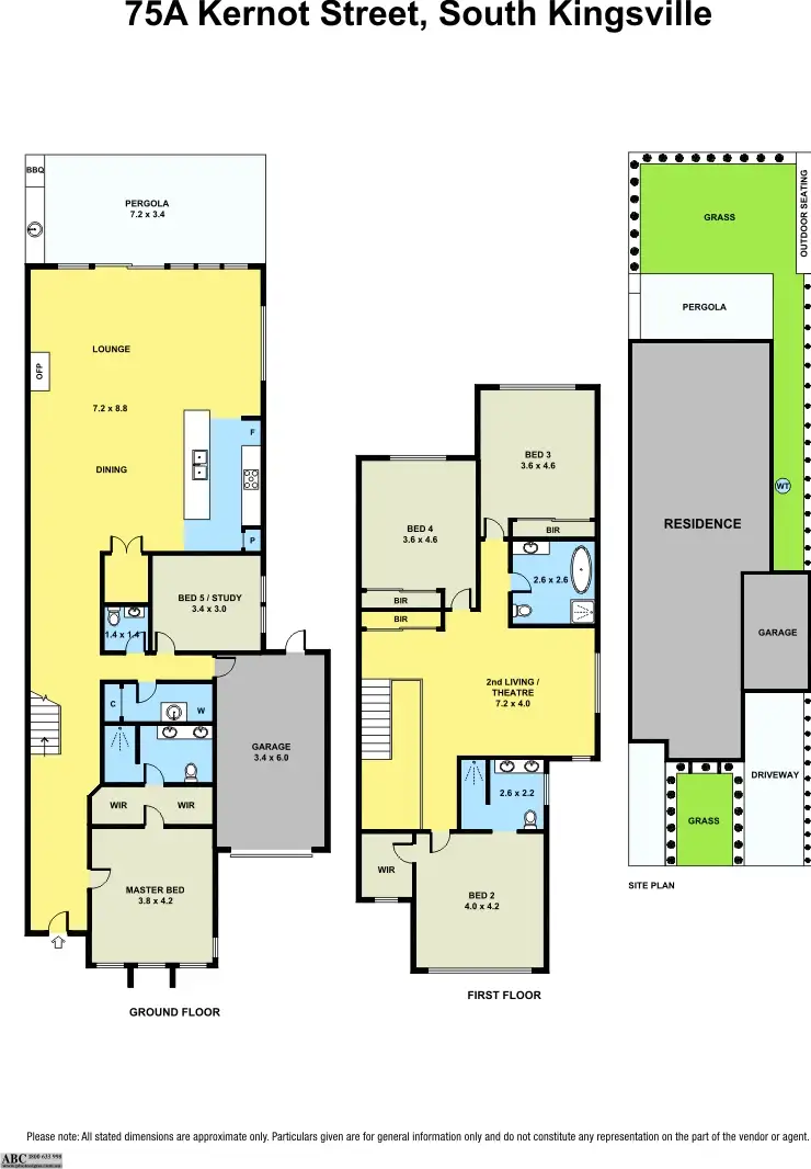 Floorplan of Homely townhouse listing, 75A Kernot Street, South Kingsville VIC 3015