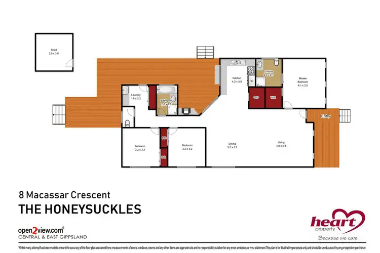 Floorplan of Homely house listing, 8 Macassar Crescent, The Honeysuckles VIC 3851