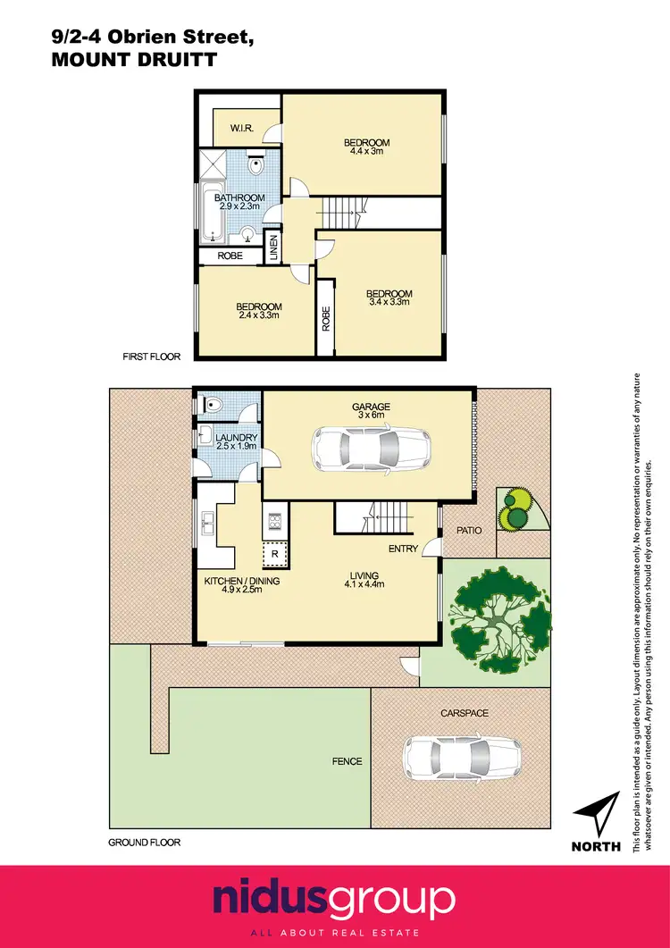 Floorplan of Homely townhouse listing, 9/2-4 O'Brien Street, Mount Druitt NSW 2770