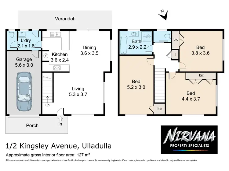 Floorplan of Homely villa listing, 1/2 Kingsley Avenue, Ulladulla NSW 2539