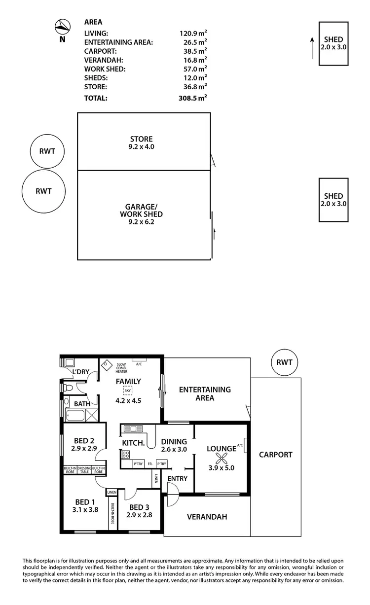 Floorplan of Homely house listing, 14 Pochin Street, Macclesfield SA 5153